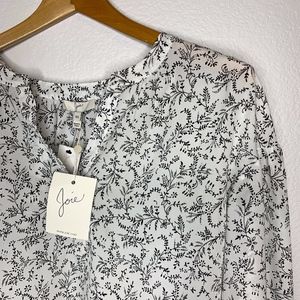 JOIE Eilga White Floral Blouse NWT